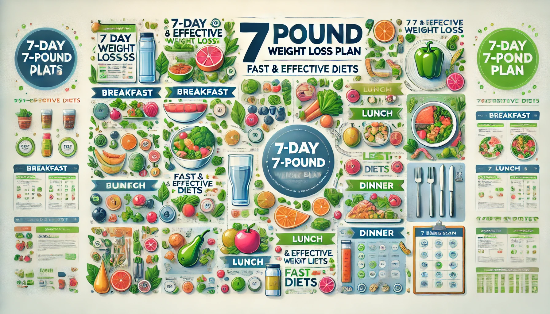 7-Day, 7-Pound Weight Loss Plans Fast & Effective Diets